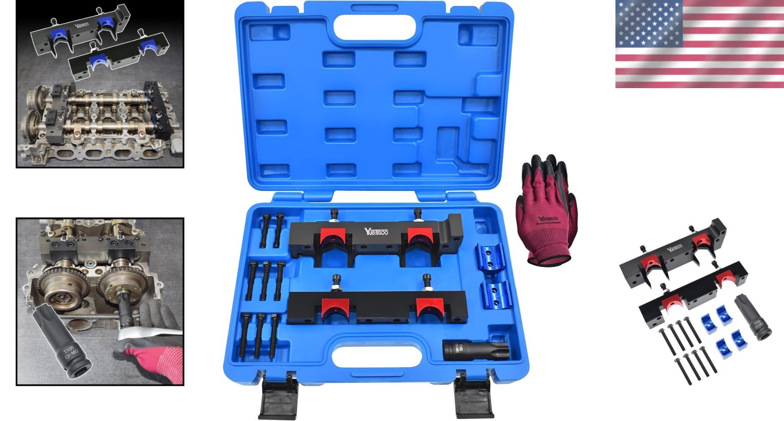 Camshaft Locking Tool Kit with Carrying Case