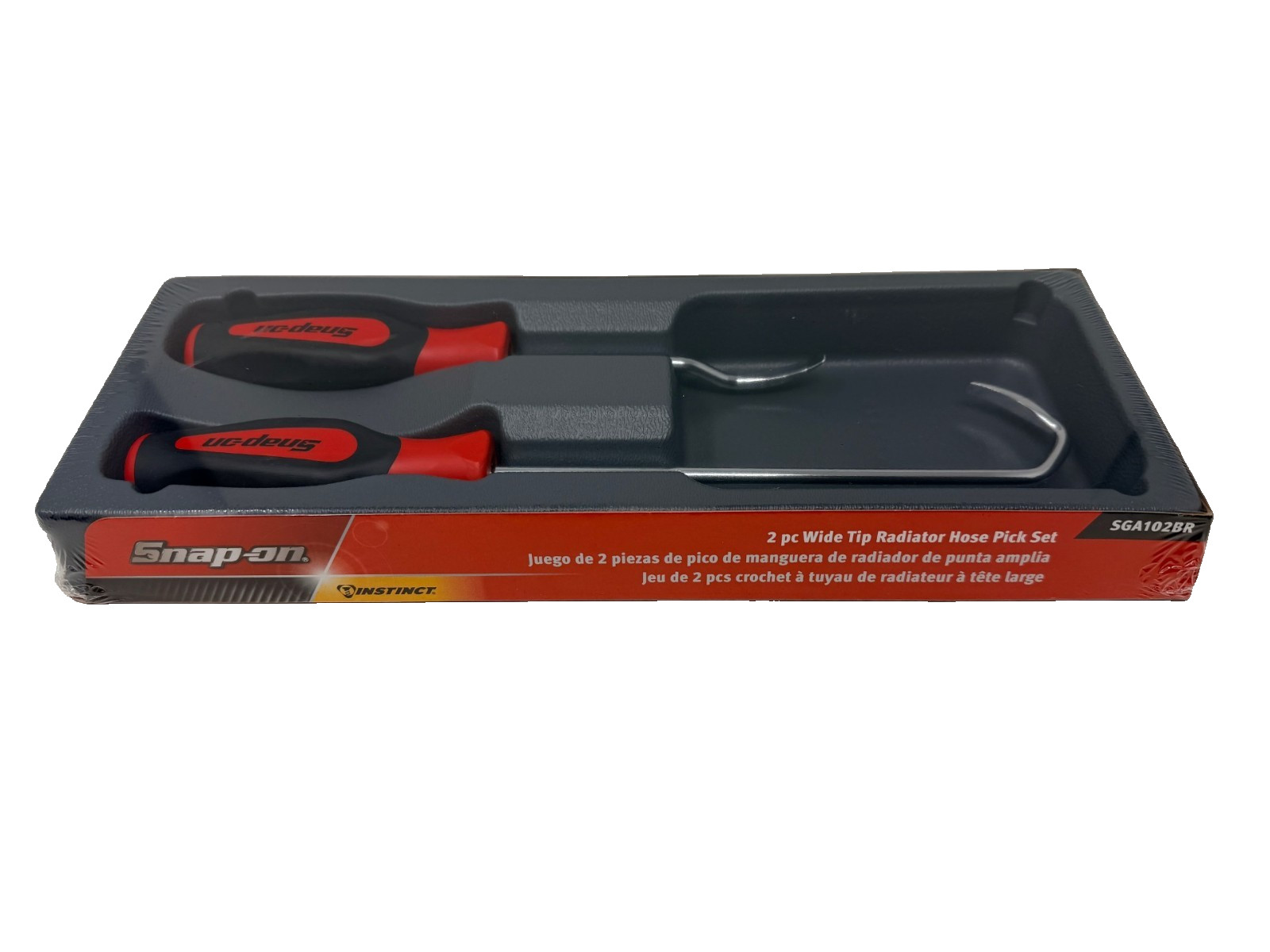 New Snap-on Tools Soft Grip Wide Tip Radiator Hose Pick Set SGA102BR Red Black