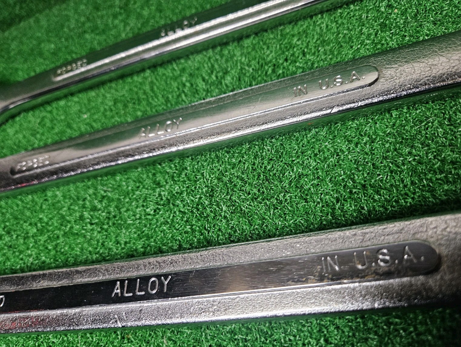 Vintage S-K Wayne 3pc Large Size Combination Wrenches USA 1-1/16″ 1-1/8″ 1-1/4″