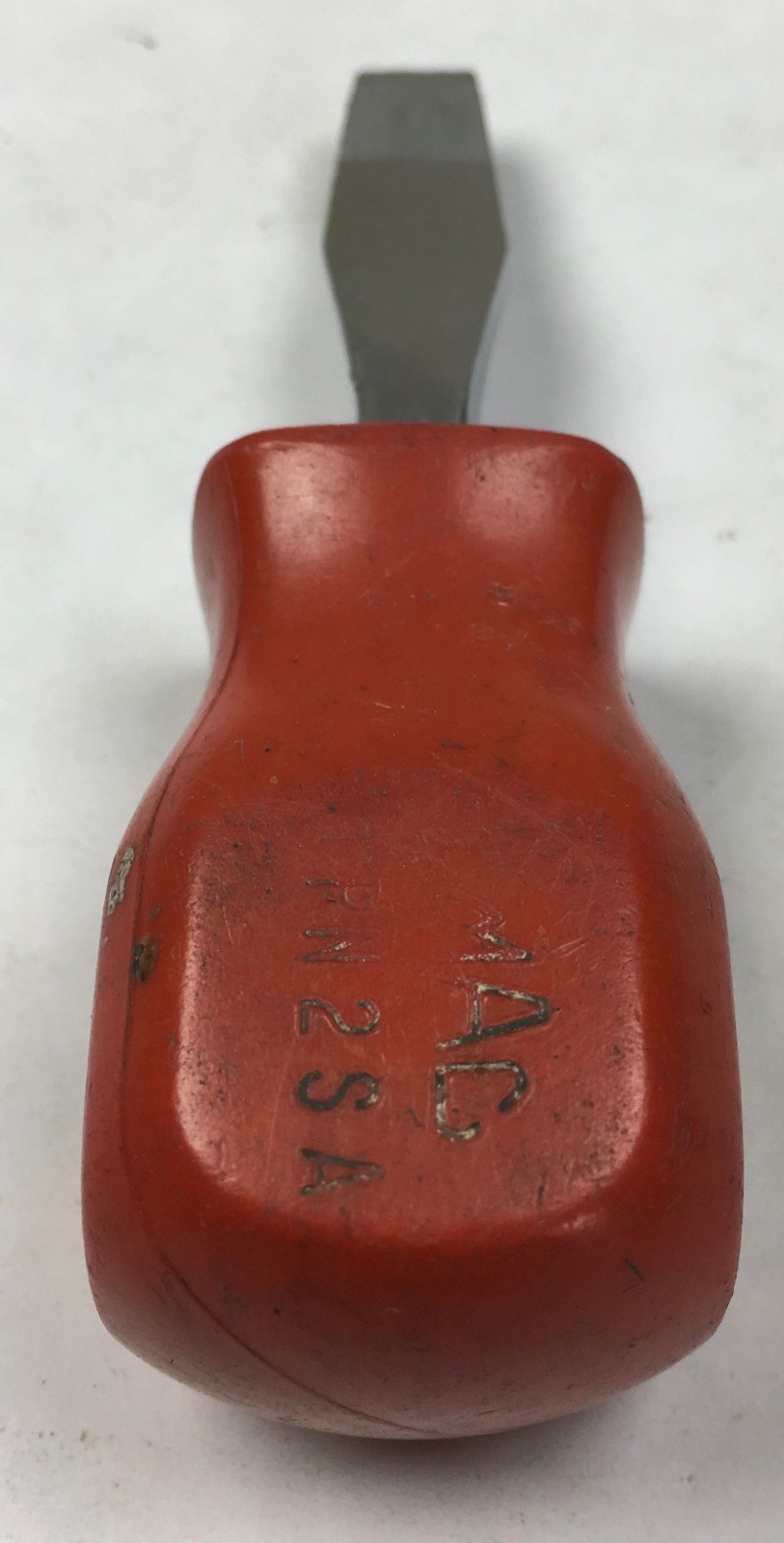 MAC Tools PN2SA RED Hard Handle Stubby Slotted Flat Tip Head Screwdriver U.S.A.