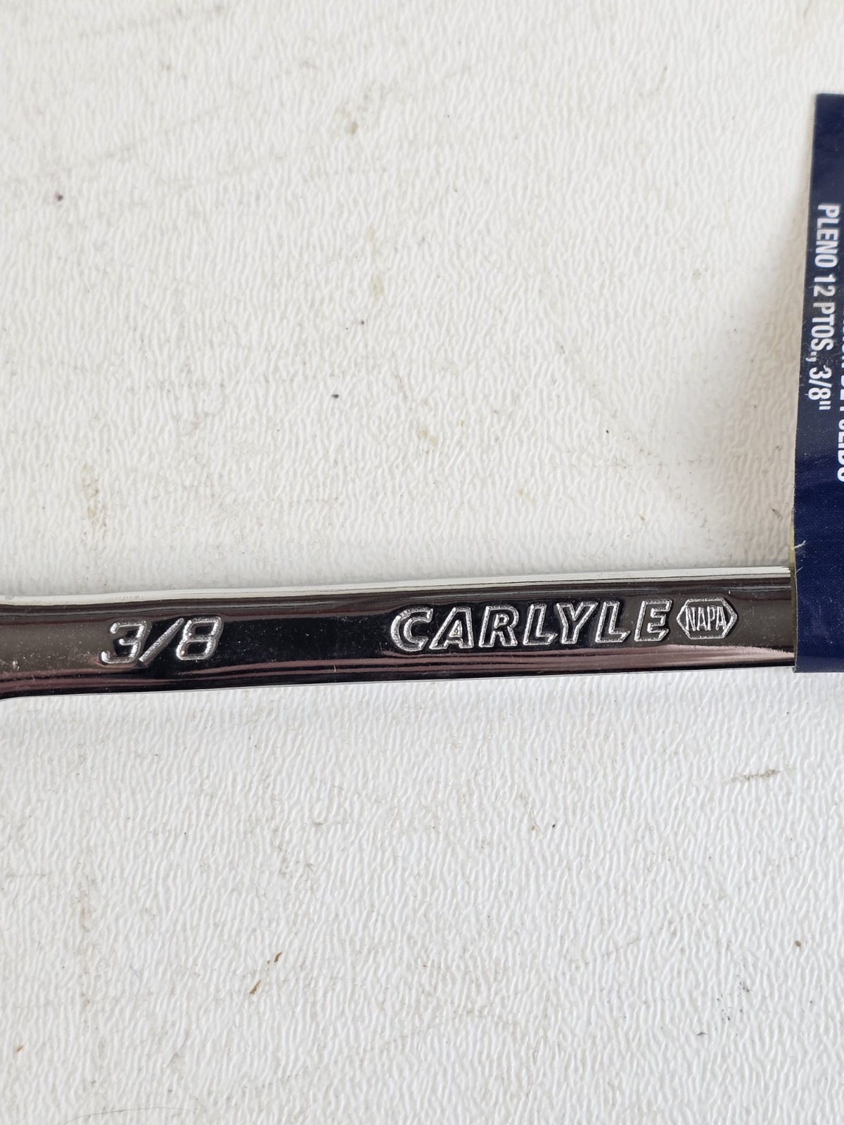 NAPA Carlyle SAE Combination Wrench 12 Pt 3/8″ CWFP112 Polish Chrome