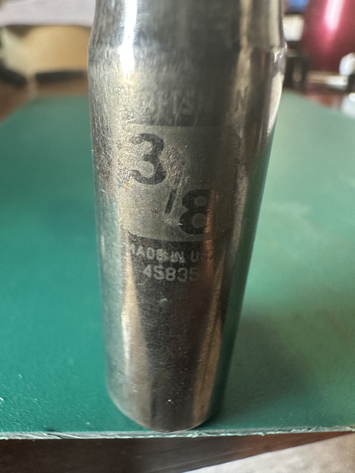 Craftsman 3/8” 6 POINT Socket 3/8 drive Made in USA Easy Read Label G2D 45835