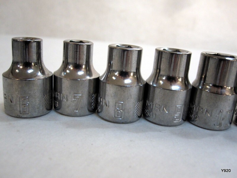 Craftsman set of 16pcs 6 point 6-10, 12-22mm MISSING 11mm