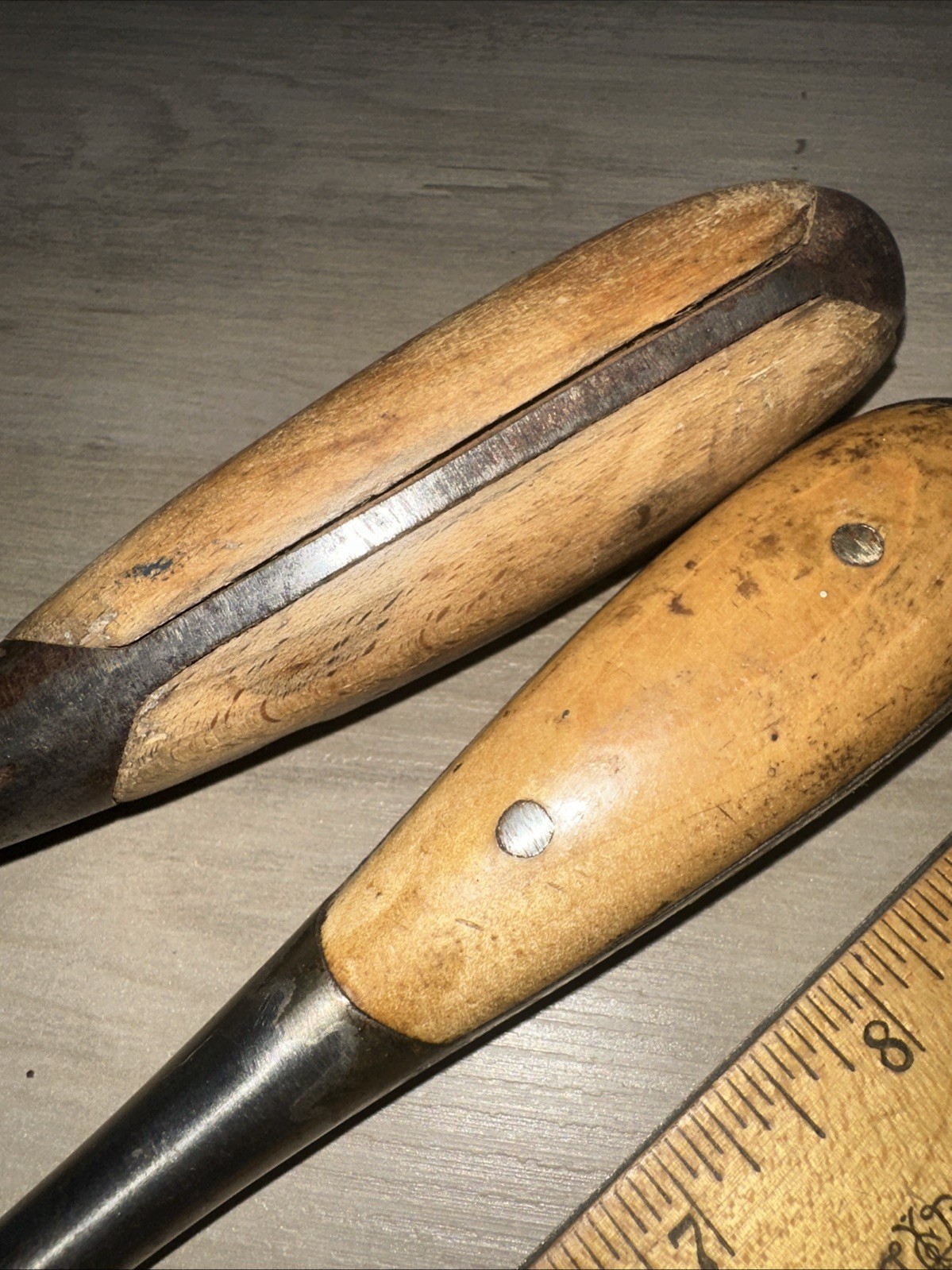 Vintage Federal Screwdriver Flat Slotted Wood Handle & Unbranded Perfect Handle