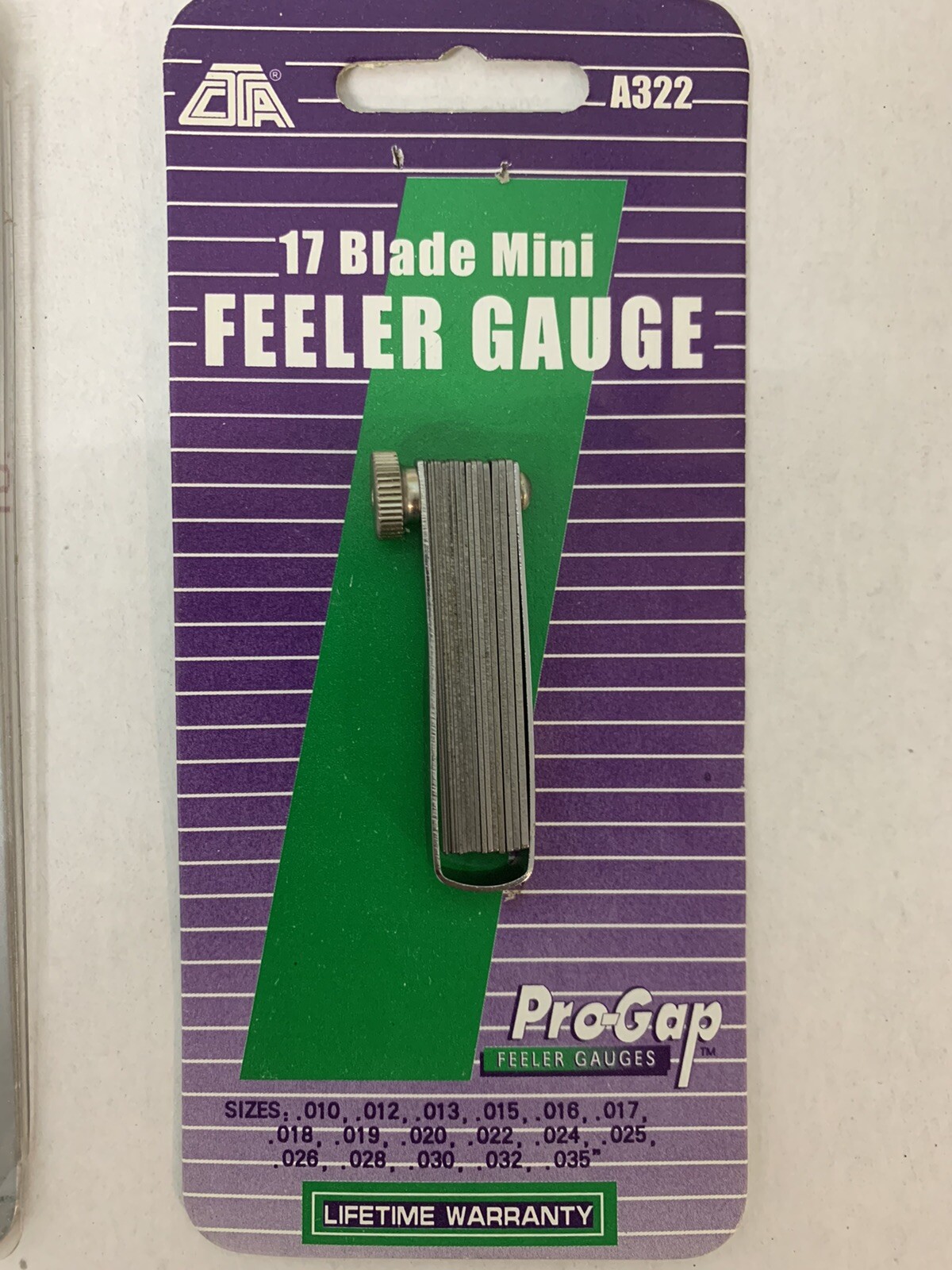 Feeler Gauge CTA 25 Blade Set A314 and 17 Blade Mini A322 2 Packs Lot