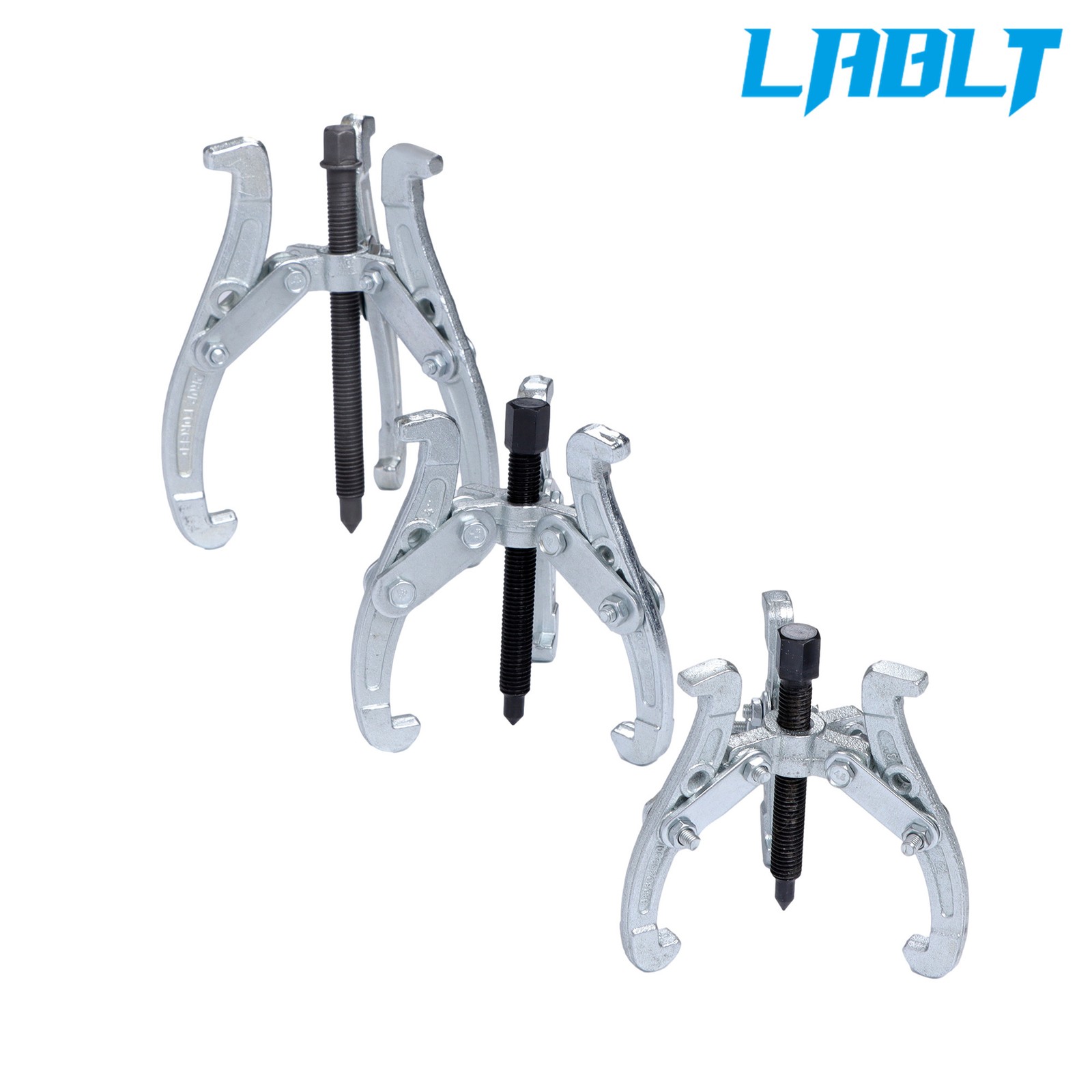 3-Jaw Gear Puller Set 3” 4” 6” Removal Tool Kit 4 Slide Gears Pulley & Flywheel