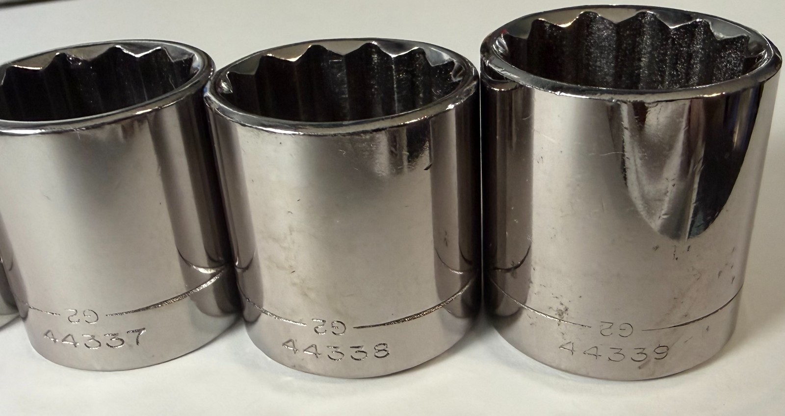 Craftsman 5 Piece Sockets 3/8″ Drive 12Pt -G2- 44335, 44336, 44337, 44338, 44339