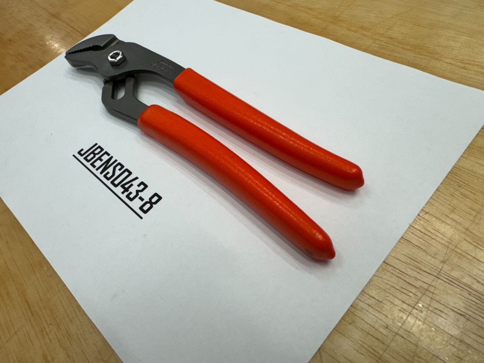 Snap-on Tools NEW ORANGE 9″ Adjustable Joint Interlocking Channel Pliers 91ACPO