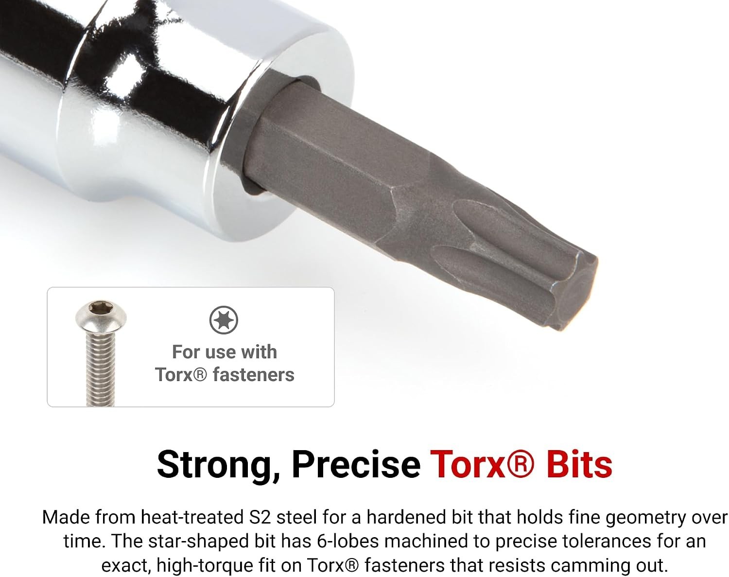 Lightweight Torx Bit Socket 3/8 Inch Drive – T40 Compatible, Corrosion-Resistant