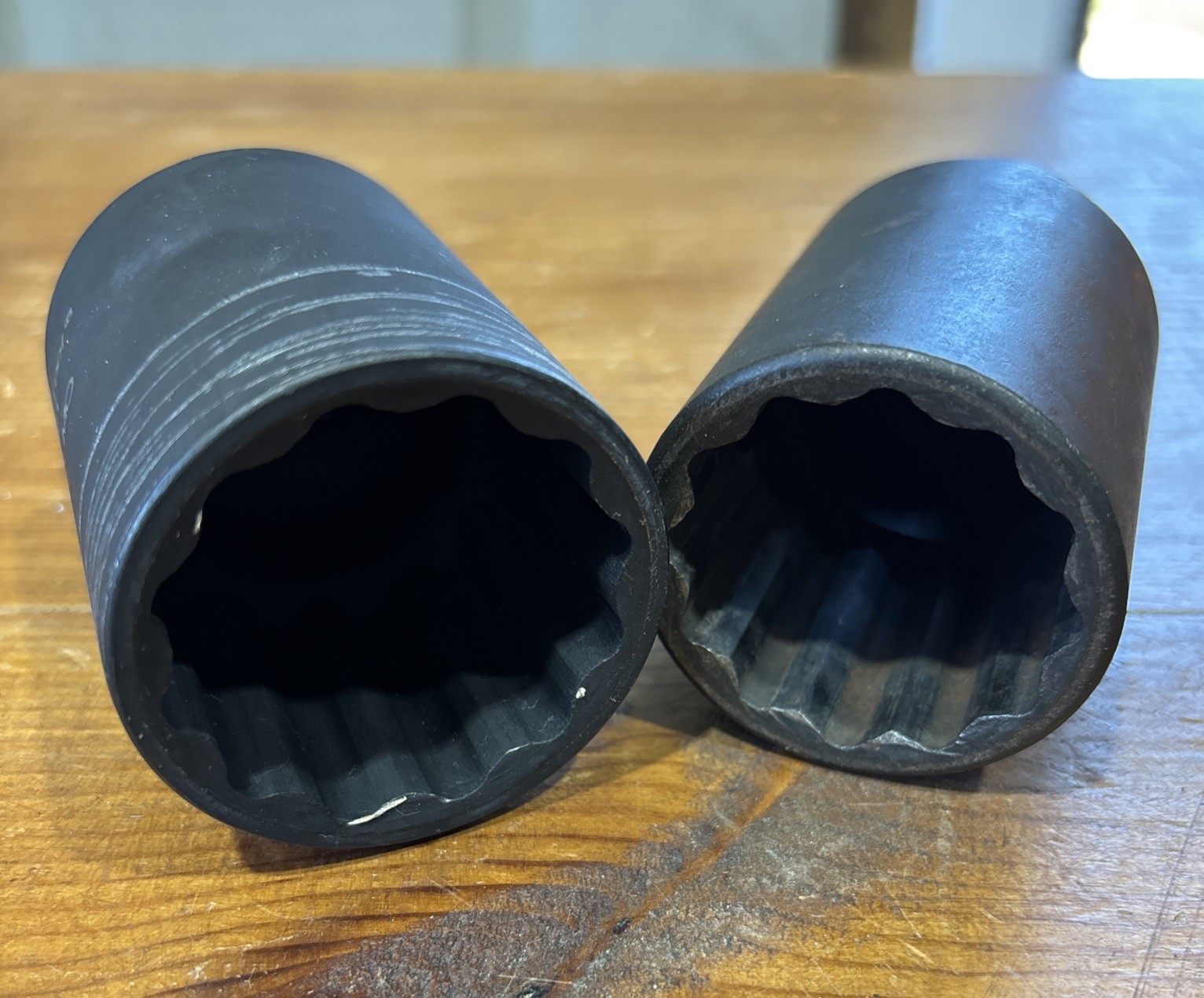 ( Lot Of 2 ) *Performance Tool* Axle Nut Impact Sockets 36mm & 39mm 12 Point 1/2