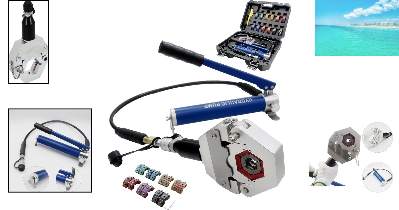 Versatile A/C Hose Crimper with Aluminum Handle – Ideal for Workshops & On-site
