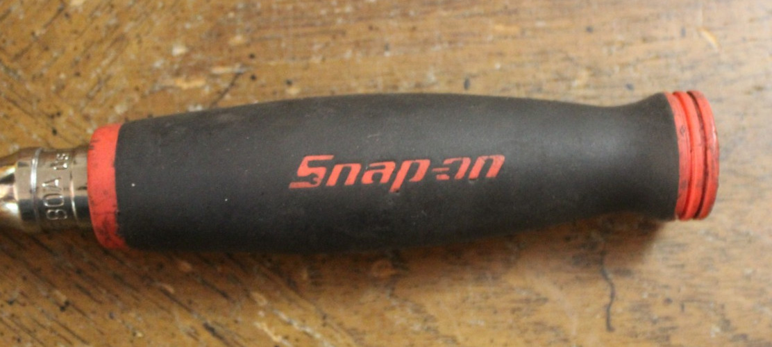 Snap On 3/8″ Drive Flex Head Ratchet Soft Grip Bent Handle FHBF80