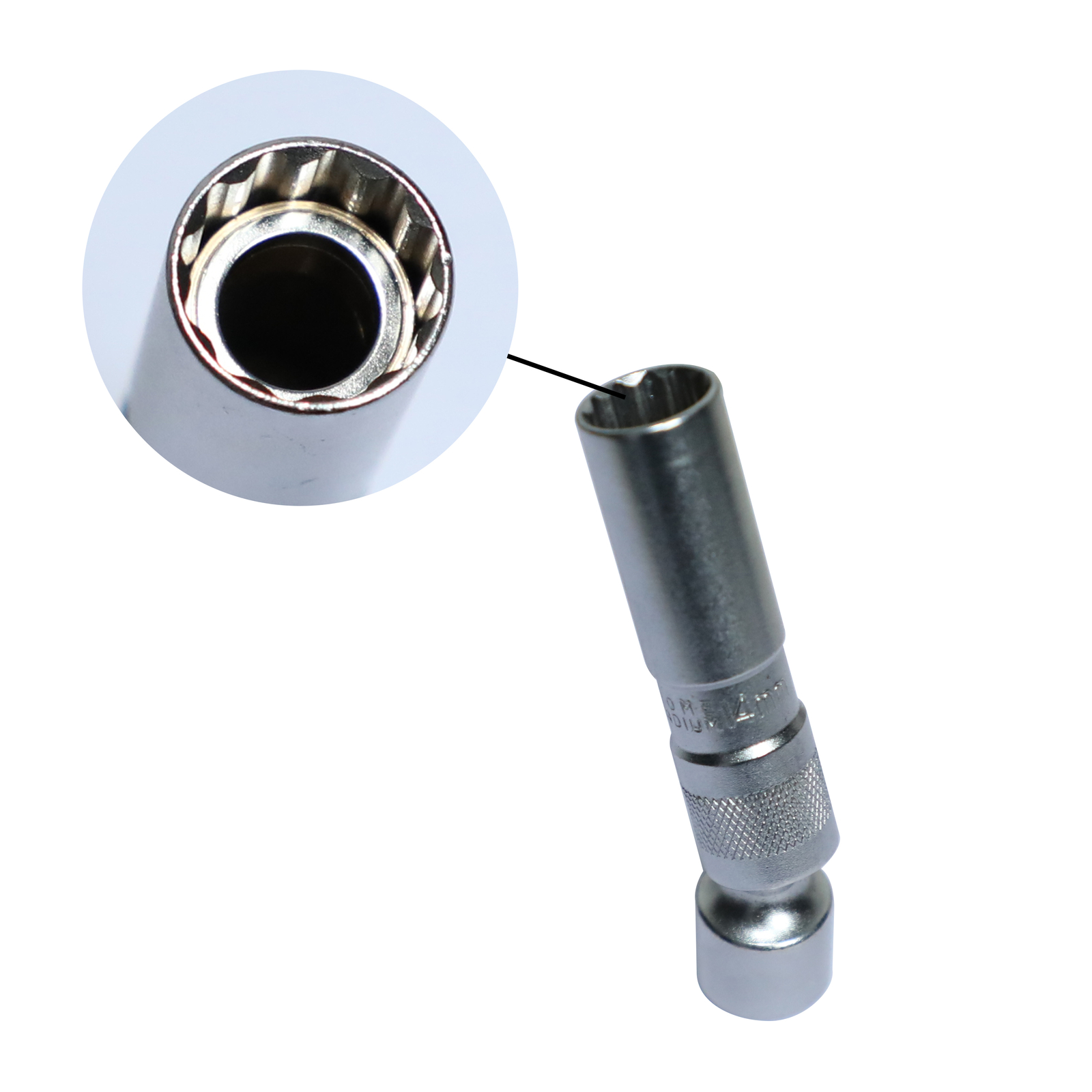 14mm & 16mm Thin Wall Magnetic Swivel Spark Plug Socket 12-Point Removal Tool