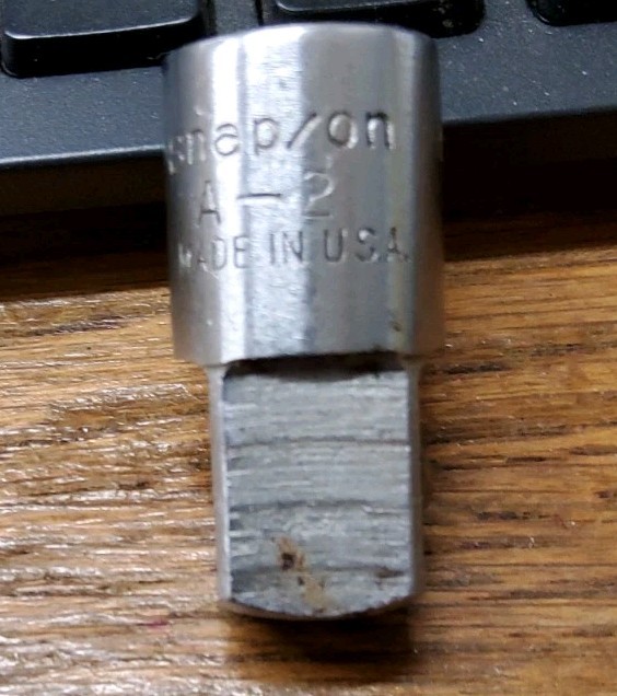 Vintage Snap-on A2 3/8” To 1/2″ Drive Socket Adapter USA Tools Woodworking