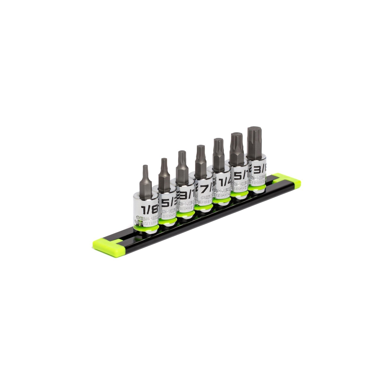7-Piece 3/8″ Drive Hex Bit Socket Set | SAE Short RPT Drivers | S2 Steel | Stora