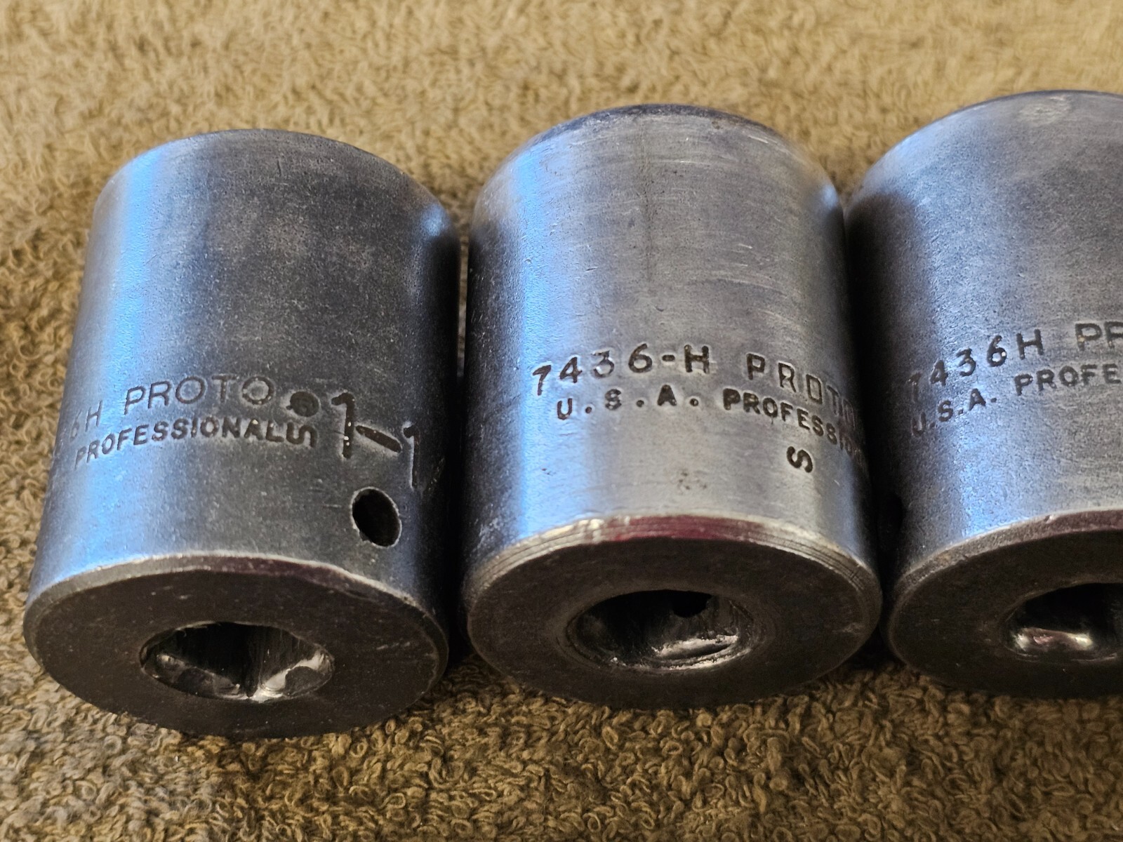 14 Proto Professional Impact Socket Set 1/2″ Drive 1-1/8″ 1 5/8 7436H SAE USA