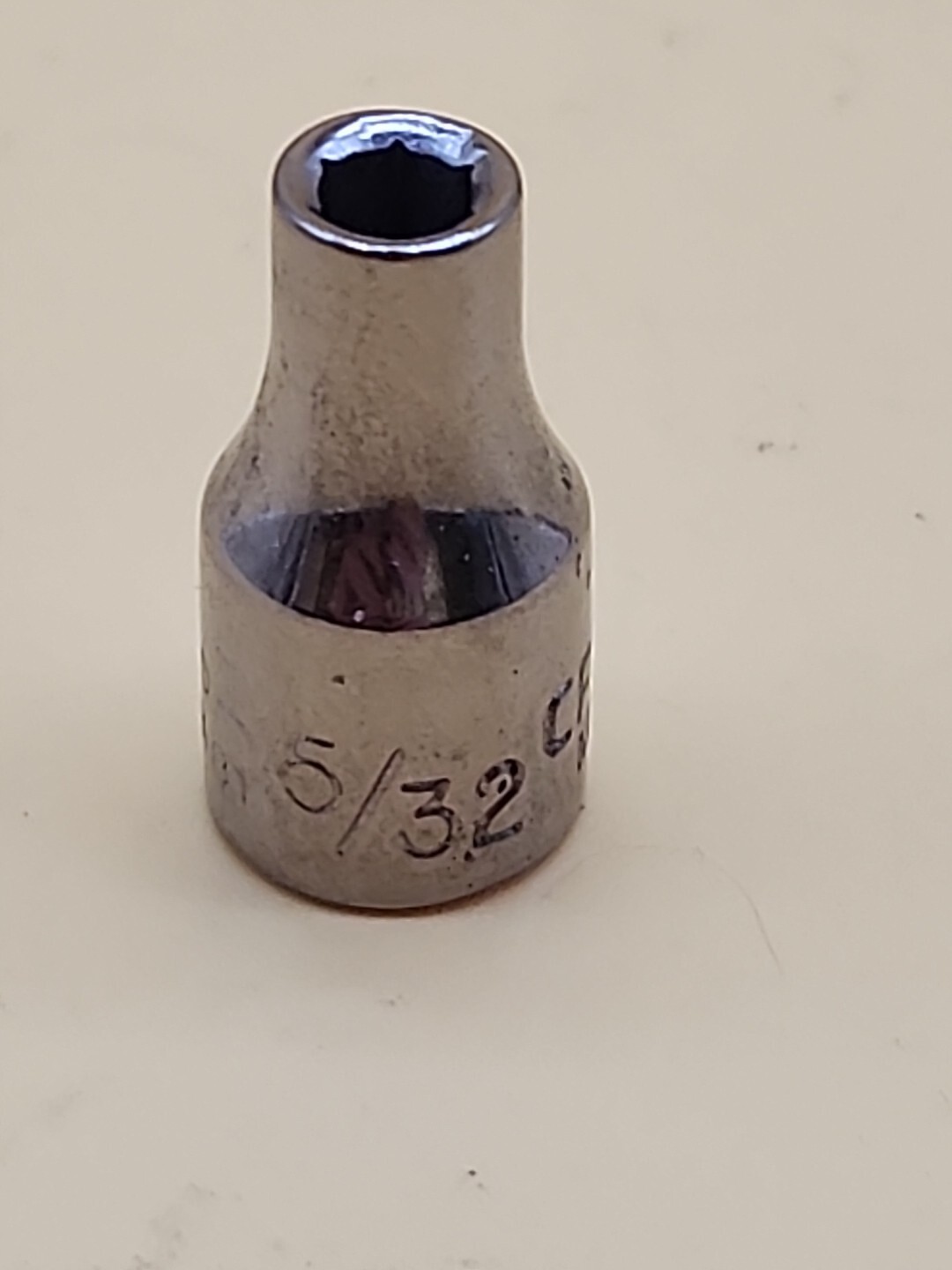 Craftsman Vintage NEW 5/32″ 6 Point 1/4″ Drive Shallow Socket G2-43481 USA