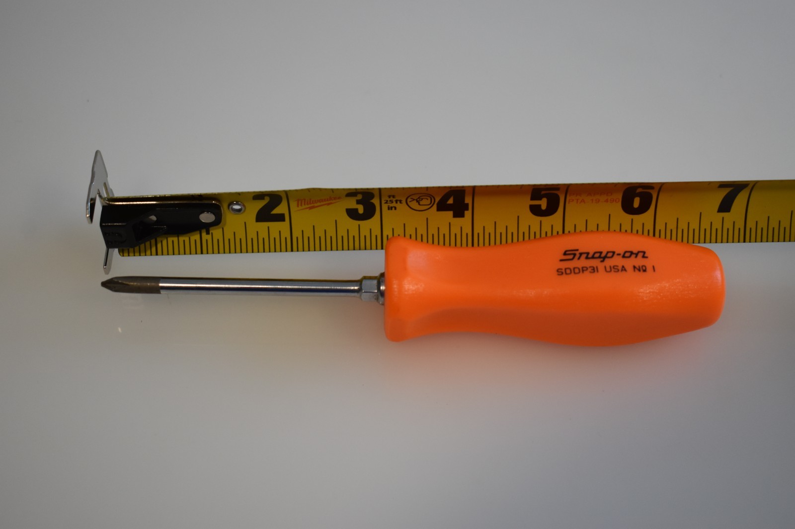 Snap-on Tools SDDP31 #1 Philips Screwdriver Orange Handle USA 6.5″ Length