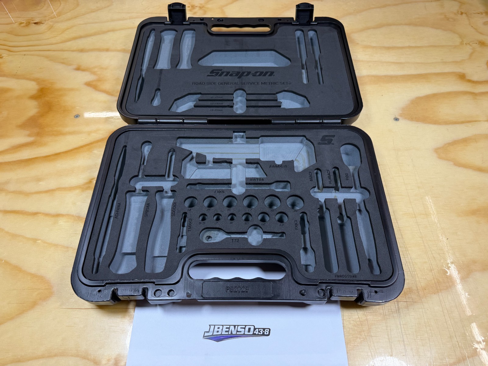 Snap-on Tools 43pc Road Side General Service Set CASE & FOAM ONLY 243RDGSSFDT