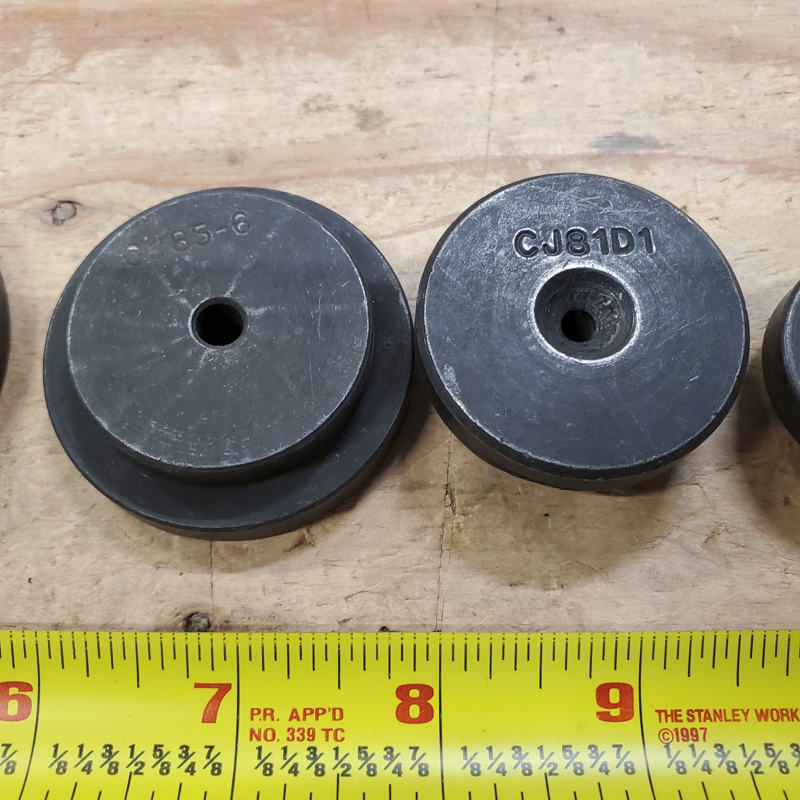 Snap-on Tools Puller Centering Point Bearing Adapter 5 Piece Set Step Plates