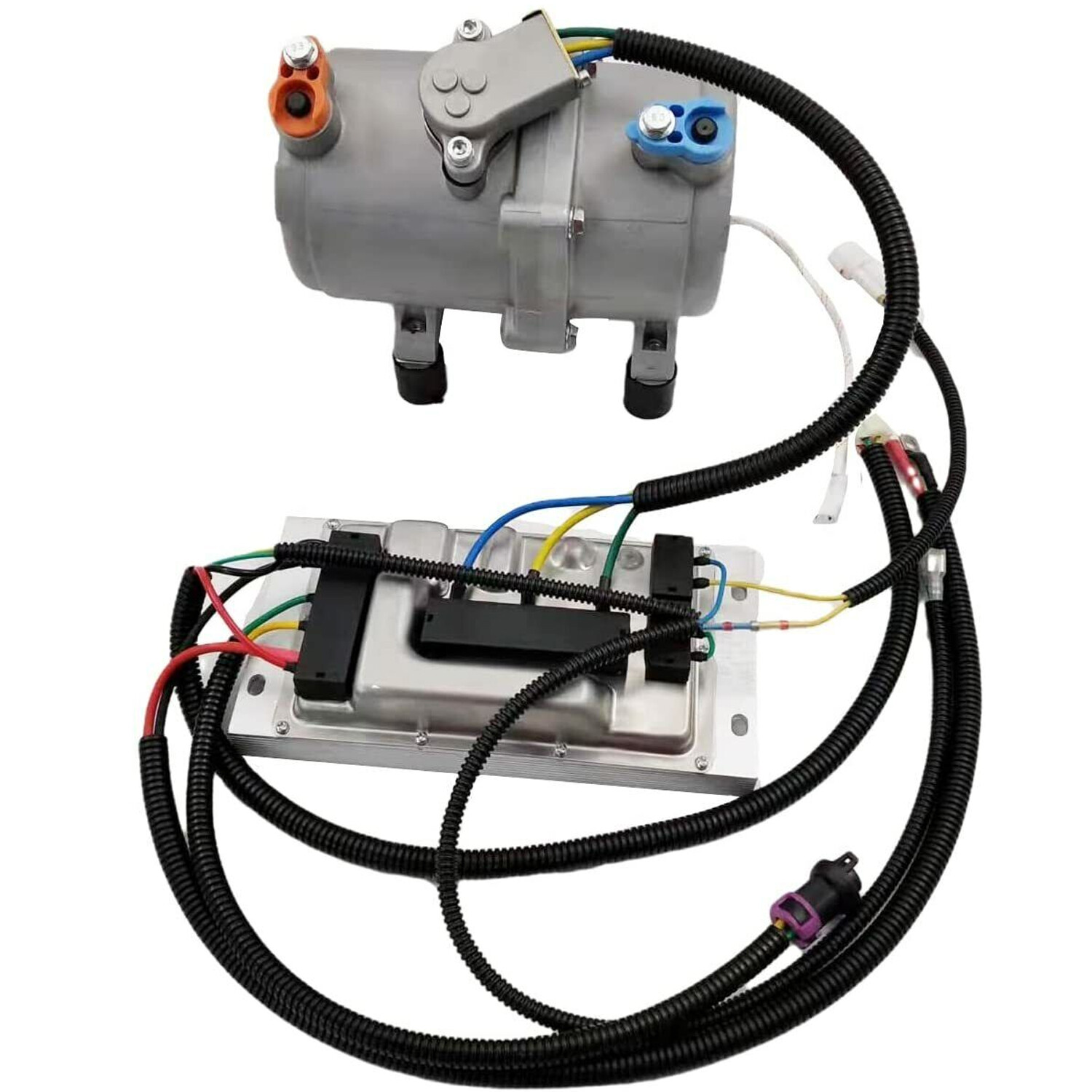 12V A/C Electric Compressor Set For Auto DC Air Conditioning Car Truck Bus RV