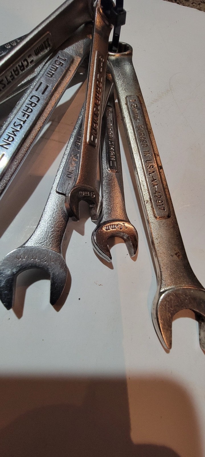 Craftsman 8 piece Metric Combination Wrench Set 9,10,11,12,13,14,15,17mm