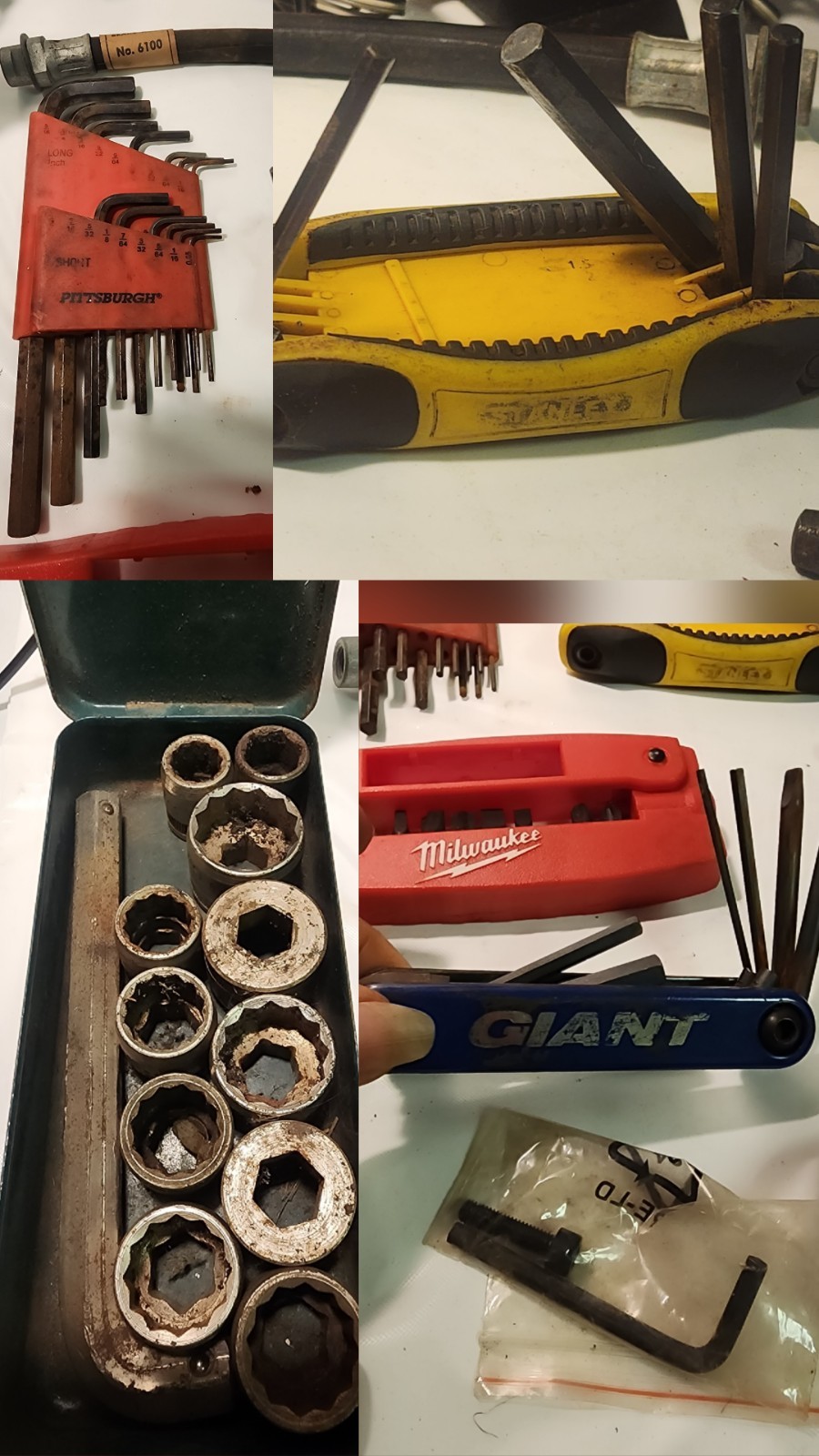 Vintage Tools, Sockets, Wrench, Multipurpose Bits, Wrenches, 10lb Lot,
