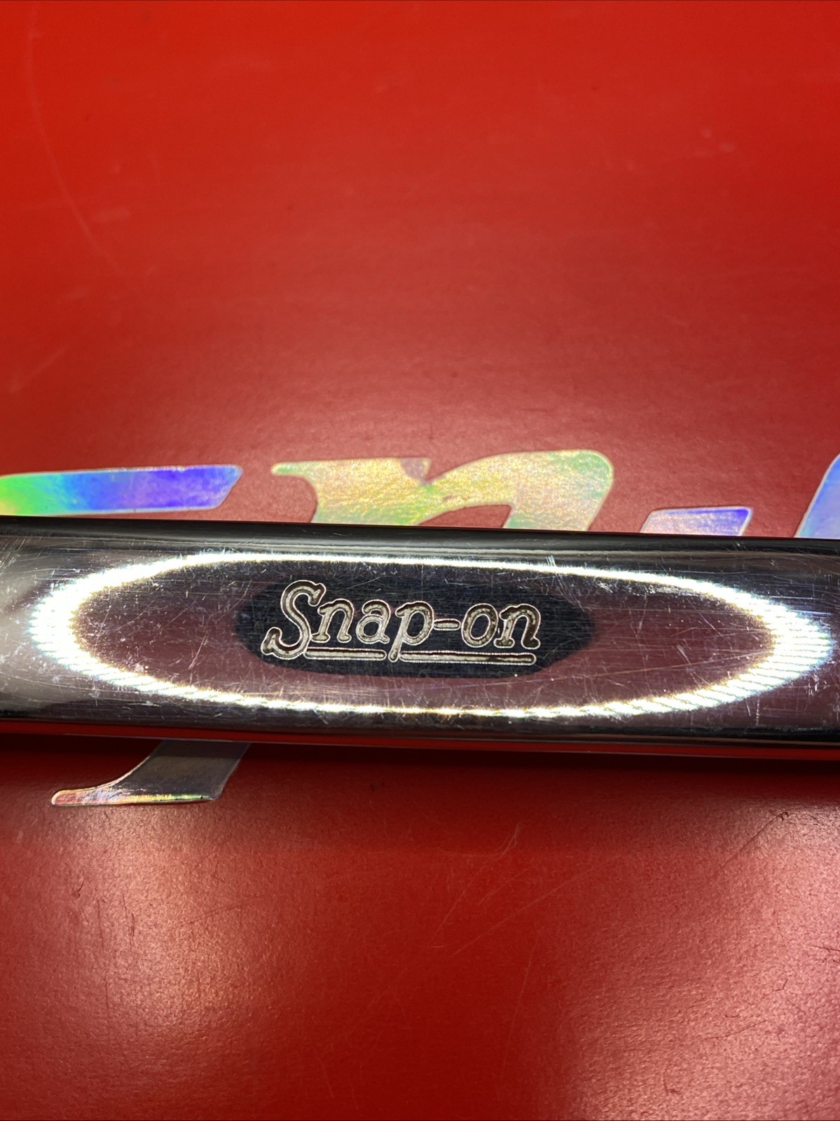 Snap On Tools OEX280 7/8″ 12PT SAE Short Chrome Combination Wrench Clean