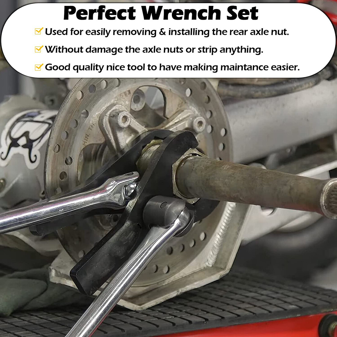 45.5mm and 56mm ATV Axle Wrench Set For Honda TRX250X, 300X, 300EX, 400X, 400EX