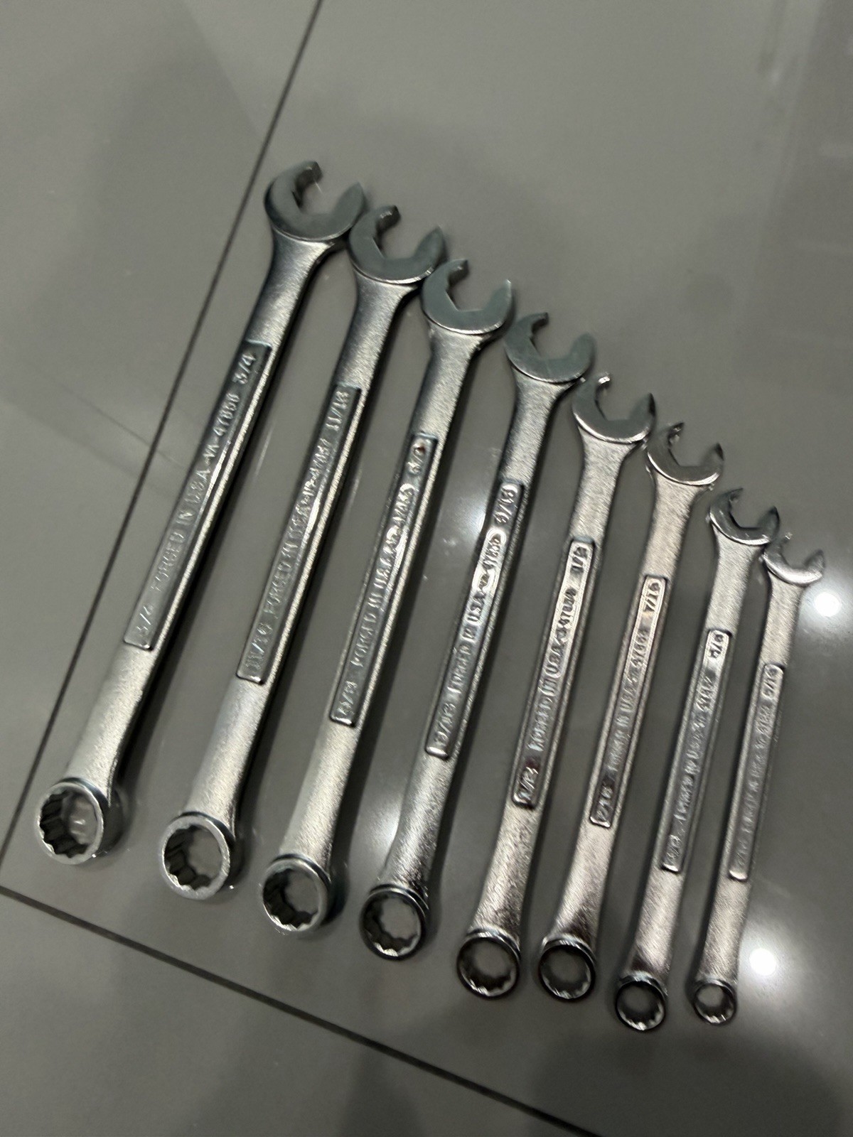 Craftsman Quick Speed Combination Wrench Set 8 Pc 12 Point 5/16″-3/4″ -VA- USA