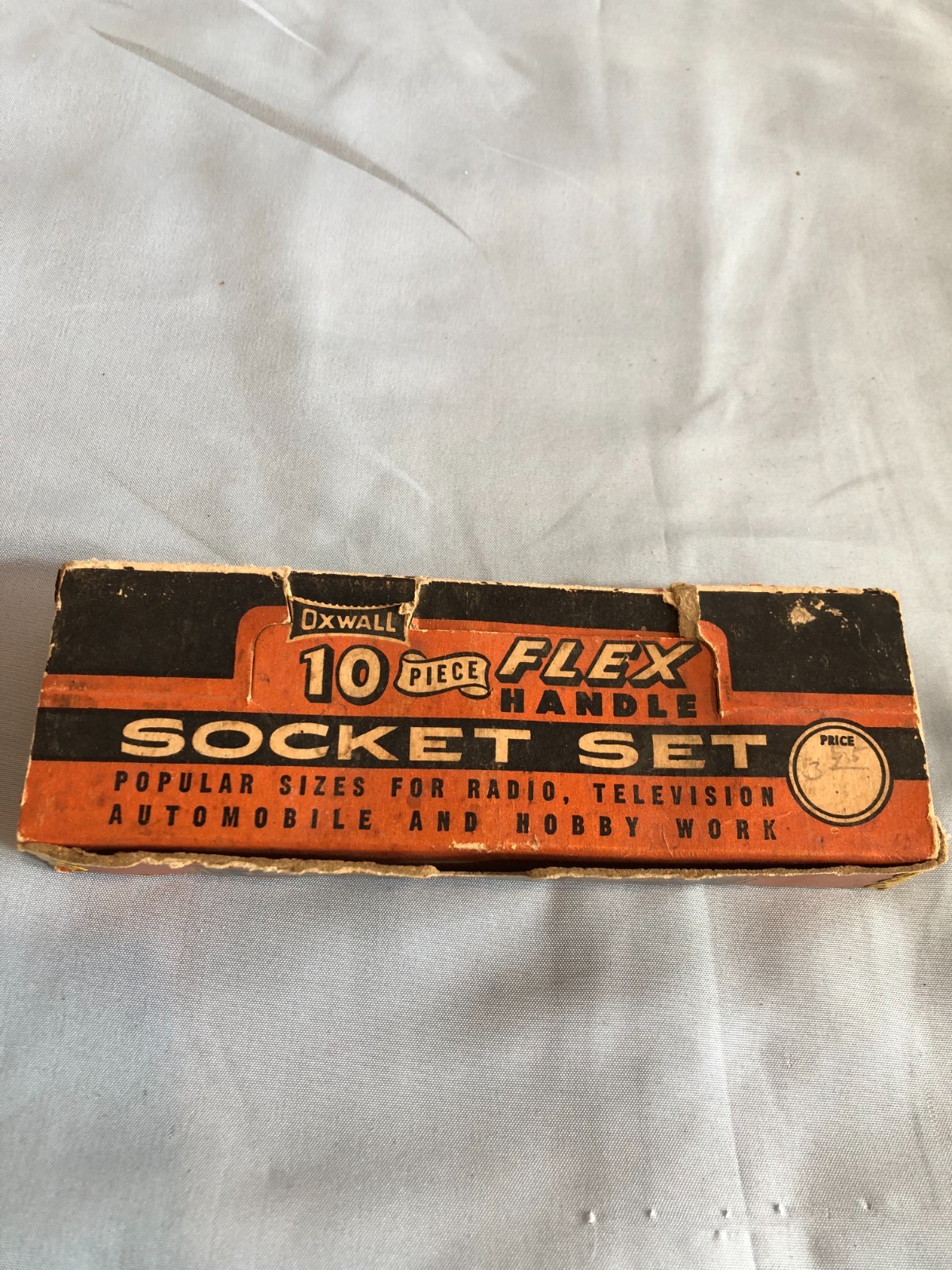 VINTAGE Oxwall 10 Piece Flex Handle Socket Set – Original Box #F5