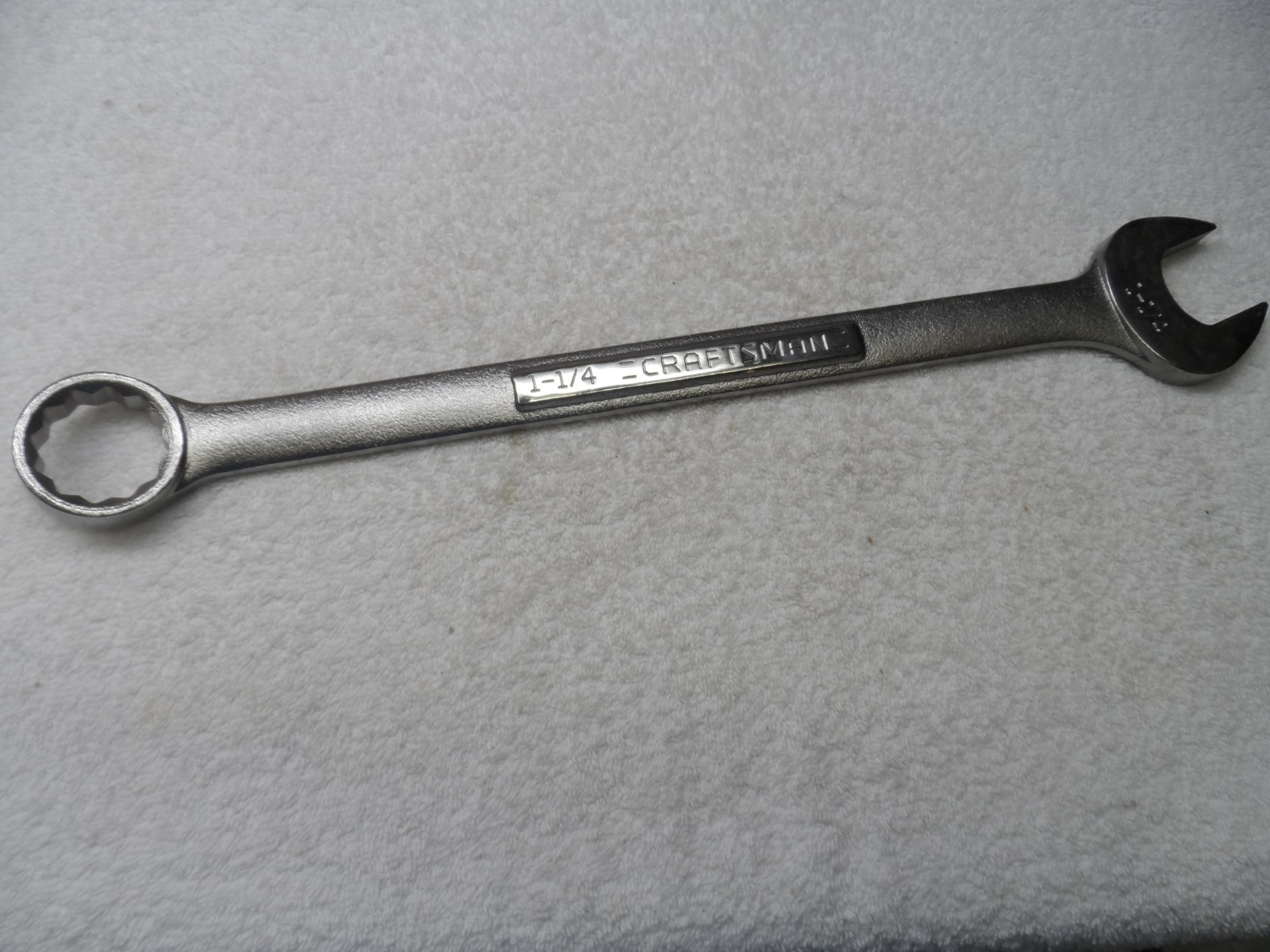 Craftsman SAE Satin Combination Wrench, 12pt, USA NOS, 1-1/4″ – Part # 44708