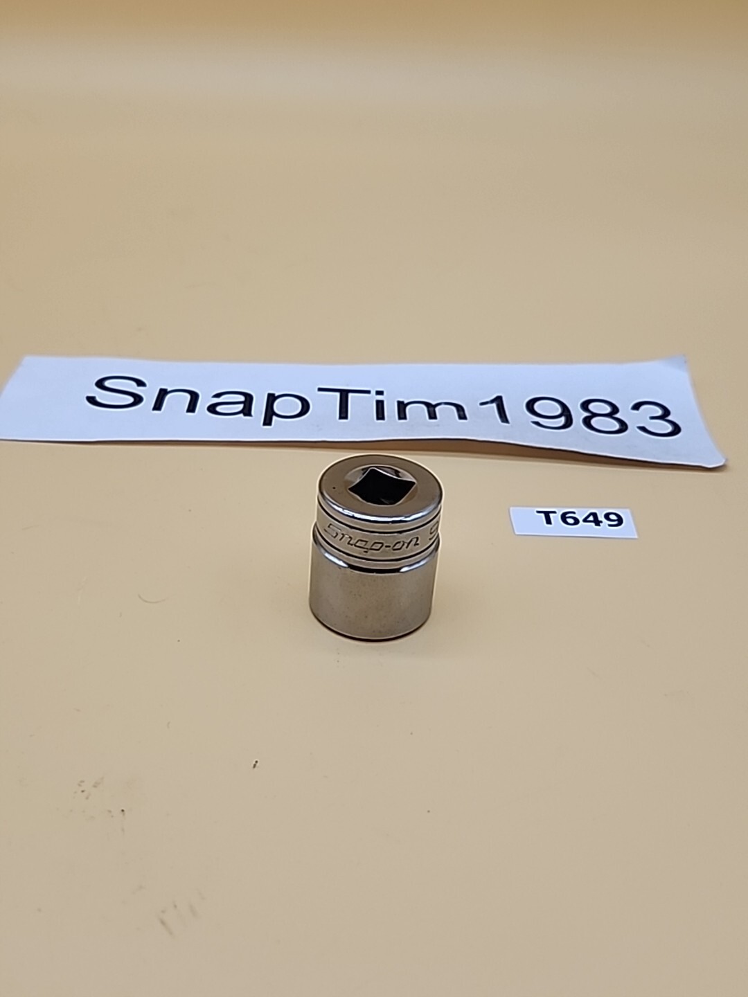 Snap-on Tools 3/8″ Drive 9/16″ SAE 8-Point Double Square Chrome Socket F318 USA