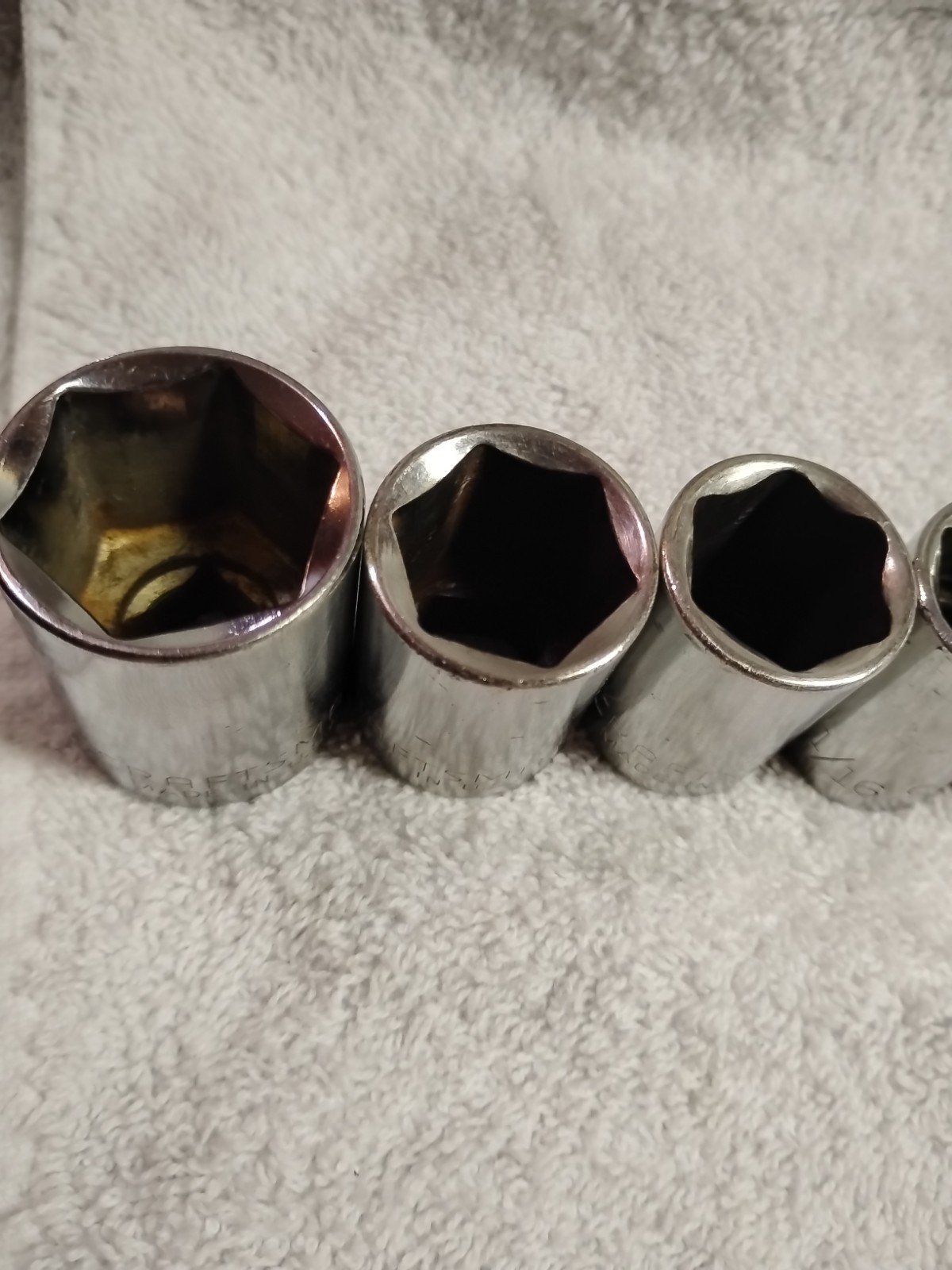 Vintage Craftsman 1/2″ Drive 6 Point Lot 9 Sockets