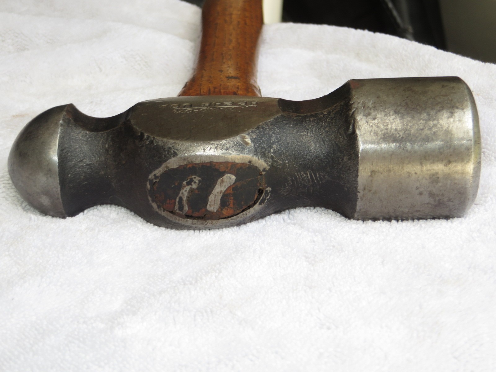 Snap-On Ball Peen Hammer BP 248 USA 48 oz Octagonal Handle Vintage Mechanic Tool