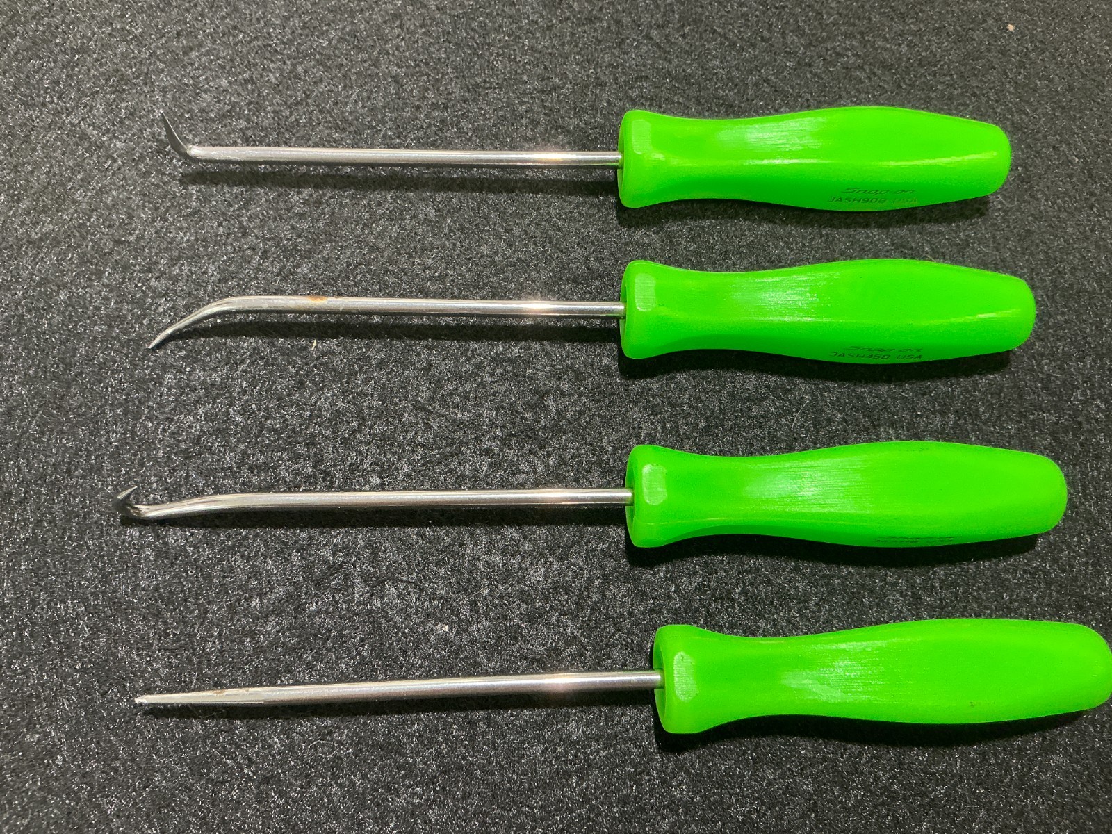 Snap-on Pick Set ASA204BG GREEN HARD HANDLES Zombie