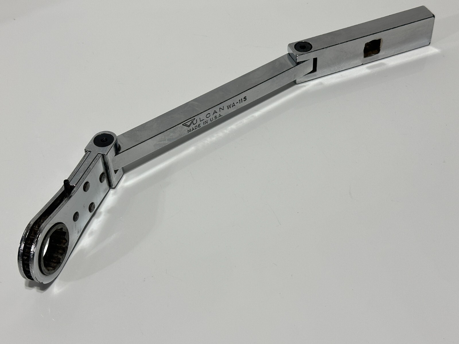 VULCAN Tools USA Made WA-11S (RARE) Double Flex Chrome Pass Thru Through Ratchet