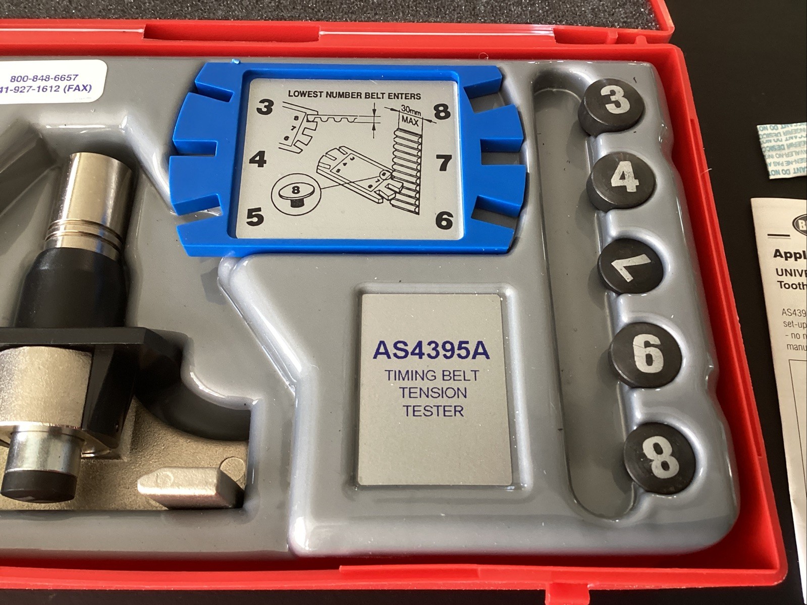NEW Baum Tools AS4395A Universal Timing Belt Tension Tester Free Ship