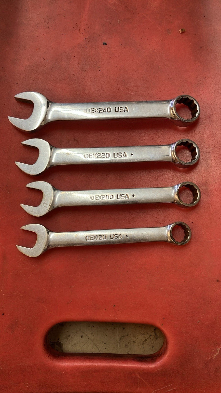 Snap-on Short 12 Point Combination WRENCH SET OEX240 OEX220 OEX200 OEX180