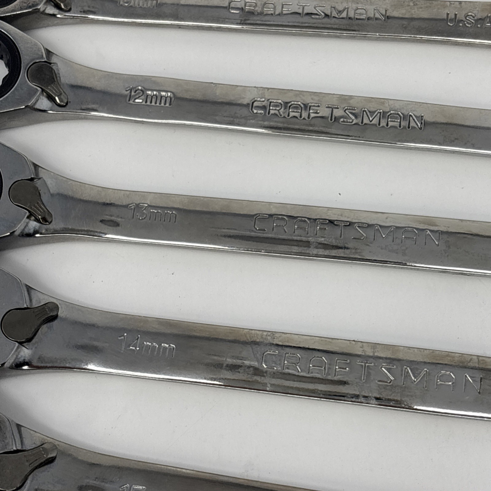 Craftsman 8 Pc Metric Reversible Ratcheting Comb. Wrench Set USA GK 8MM – 18MM