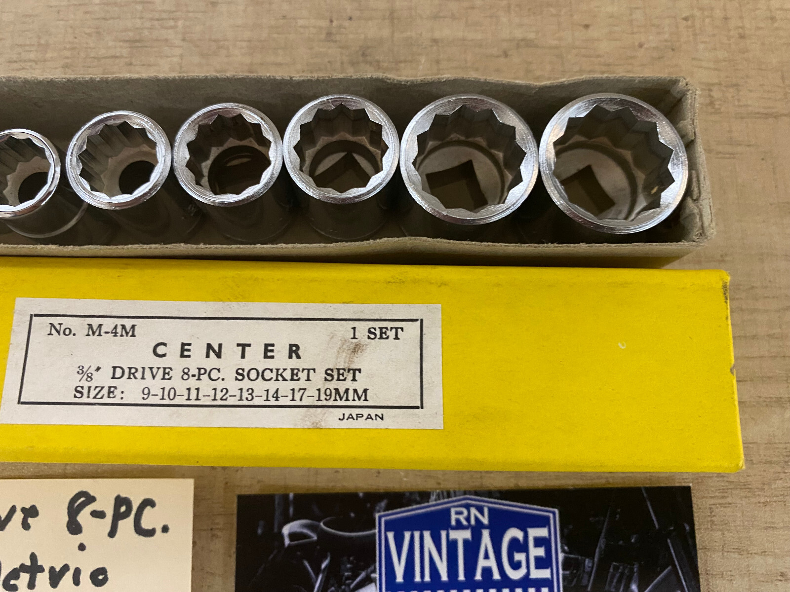 New 3/8 Drive 8-PC. Socket Set Metric 9-10-11-12-13-14-17-19mm Made in Japan
