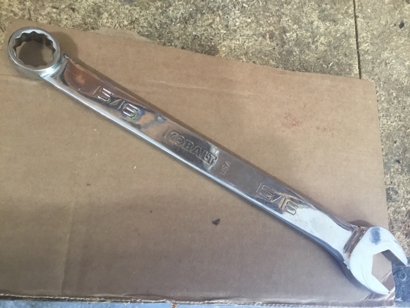 First Generation Kobalt USA 15/16″ 12-Point Combination Wrench No 01111