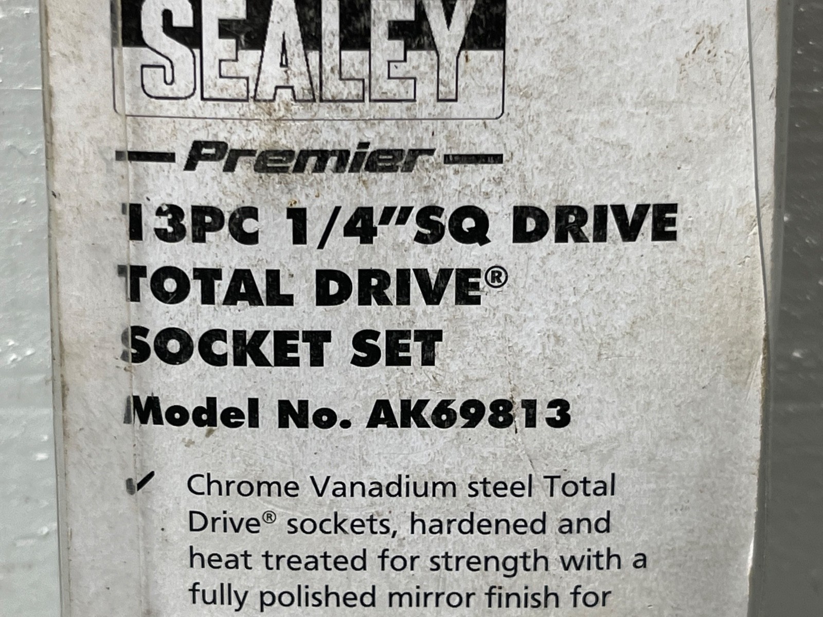 SEALEY 13PC SOCKET SET AK69813 4 4.5 5 5.5 6 7 8 9 10 11 12 13 14