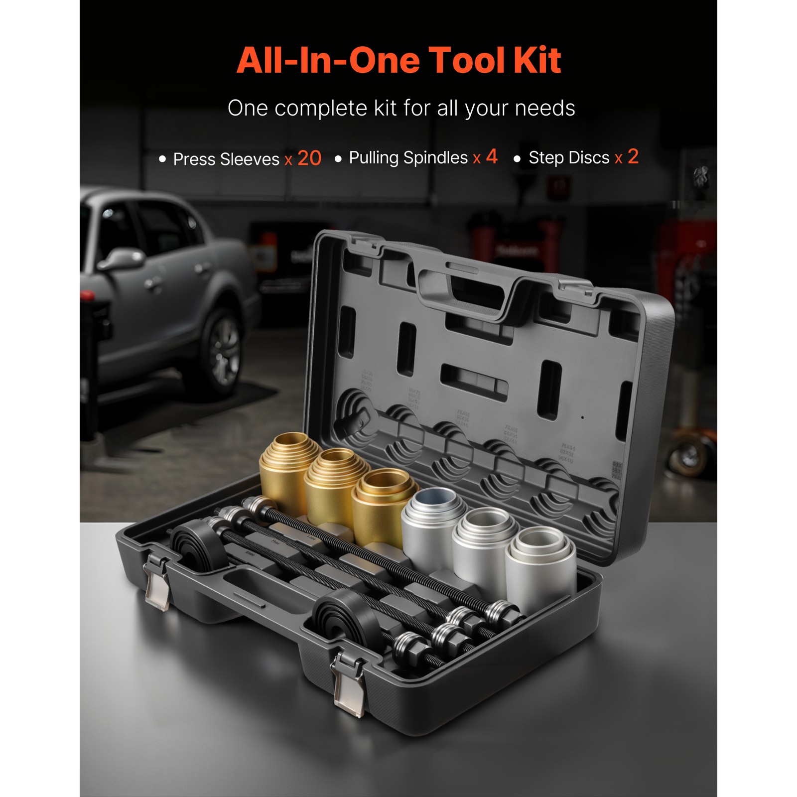 Uimoso 26PCS Pull & Press Sleeve Kit for Bush and Bearing Removal & Installation