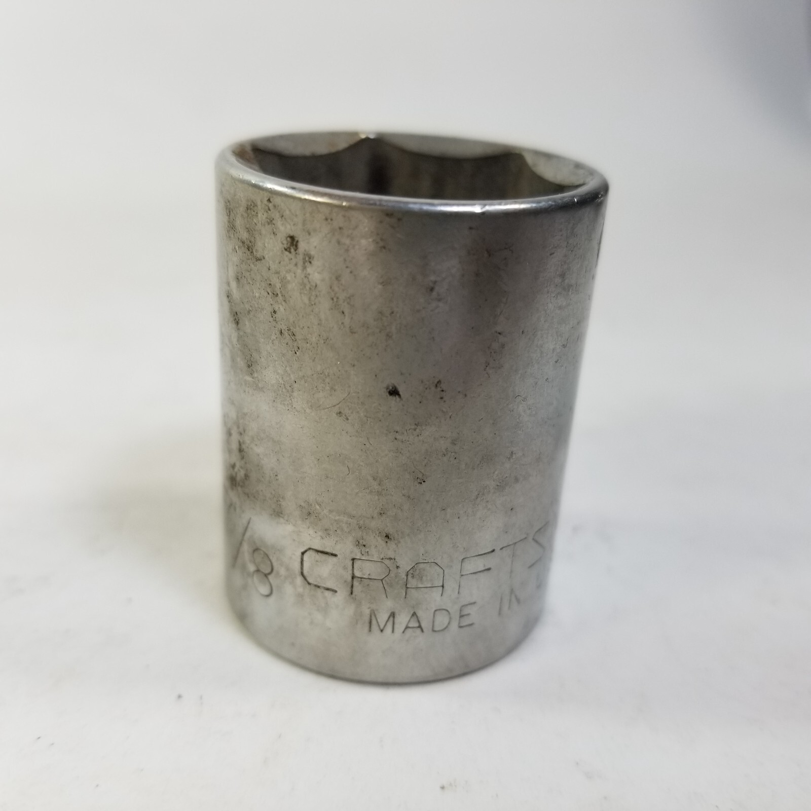 Craftsman Vintage 7/8″ 6 Point 1/2″ Drive Shallow Socket 44064 G Made in USA