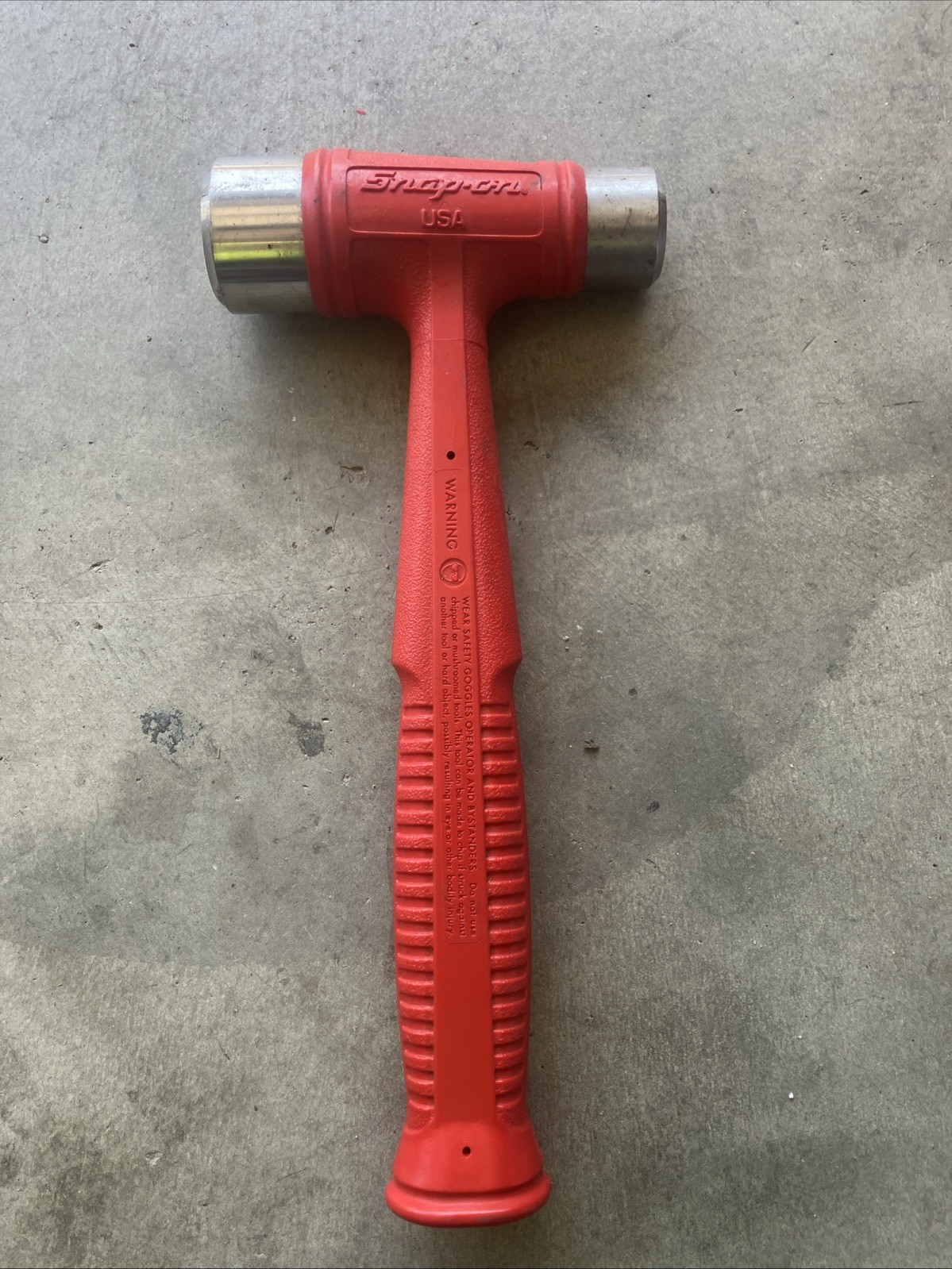 Snap-On HSSD32 32oz Dual-Face Drilling Dead Blow Hammer (Red)
