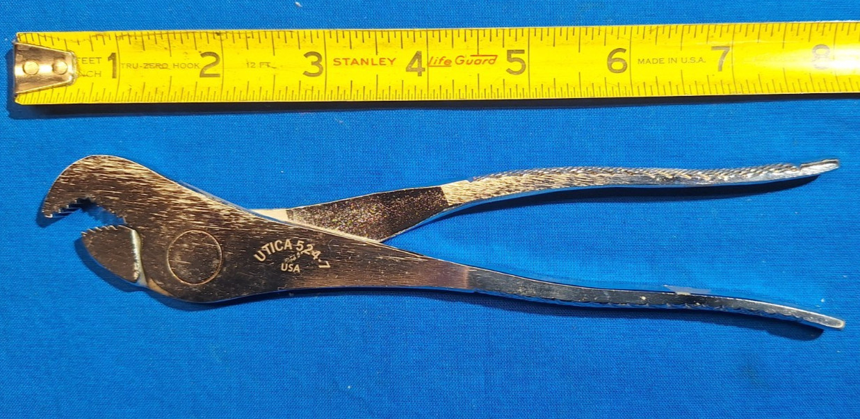 UTICA 524-7 Battery terminal pliers NEW! USA Full Polish