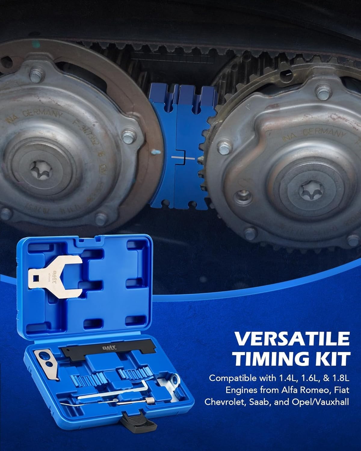 Complete Engine Camshaft Timing Tool Kit with Water Pump Wrench 16V 1.4 1.6 1.8