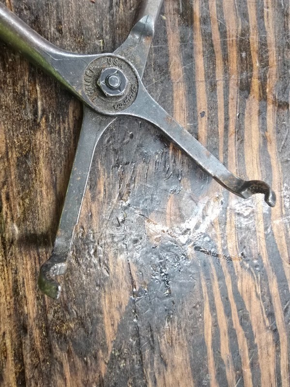Snap On Hg410ep. Pistol Grip Line Hose Pliers Used See Photos