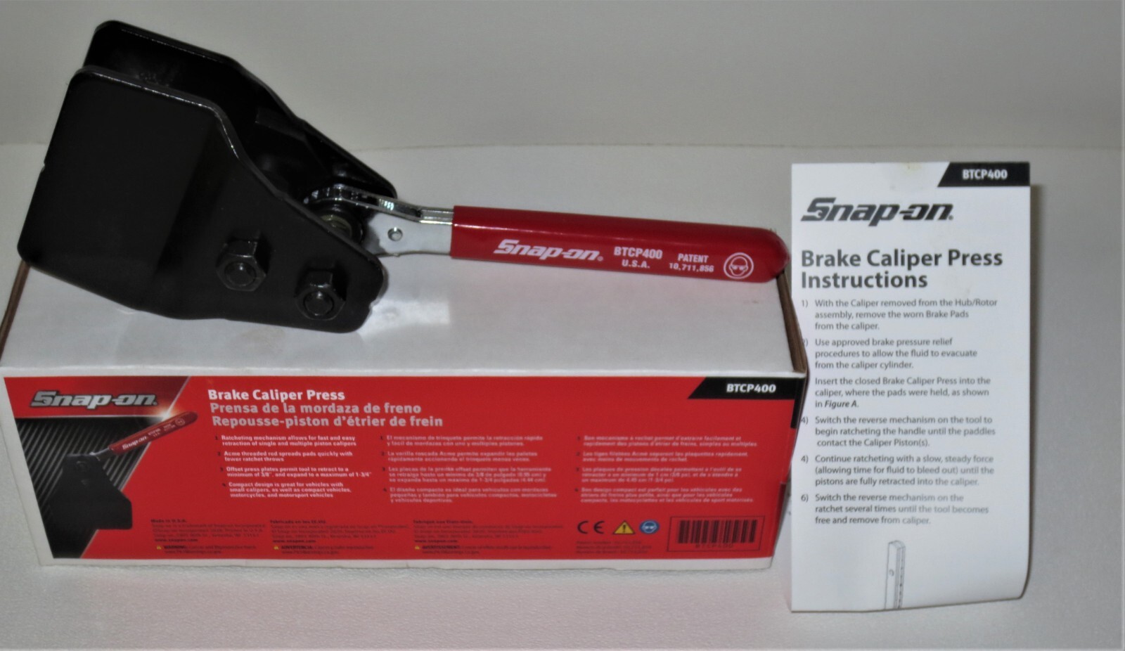 *NEW* Snap-on Tools Brake Caliper Press BTCP400 RATCHETING – Brake Pad Tool NEW!